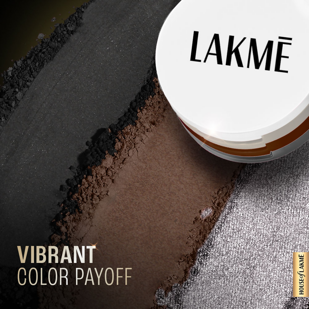Lakme 9 To 5 Eyeconic Cream Powder Eyeshadow Stack - Smokey Diva