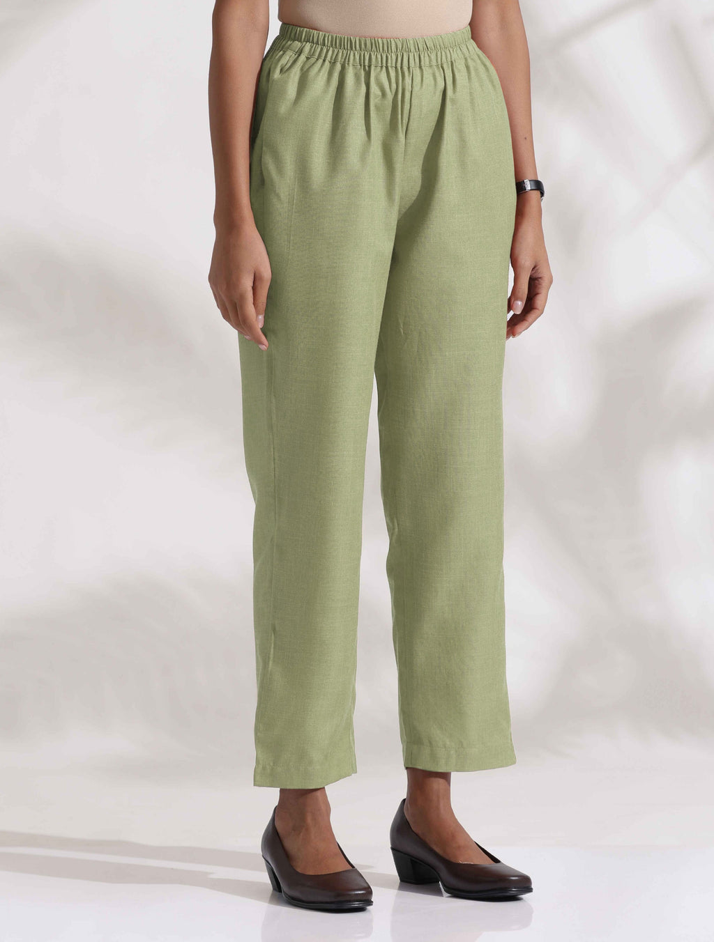 trueBrowns Green Cotton Blend Co-ord Set