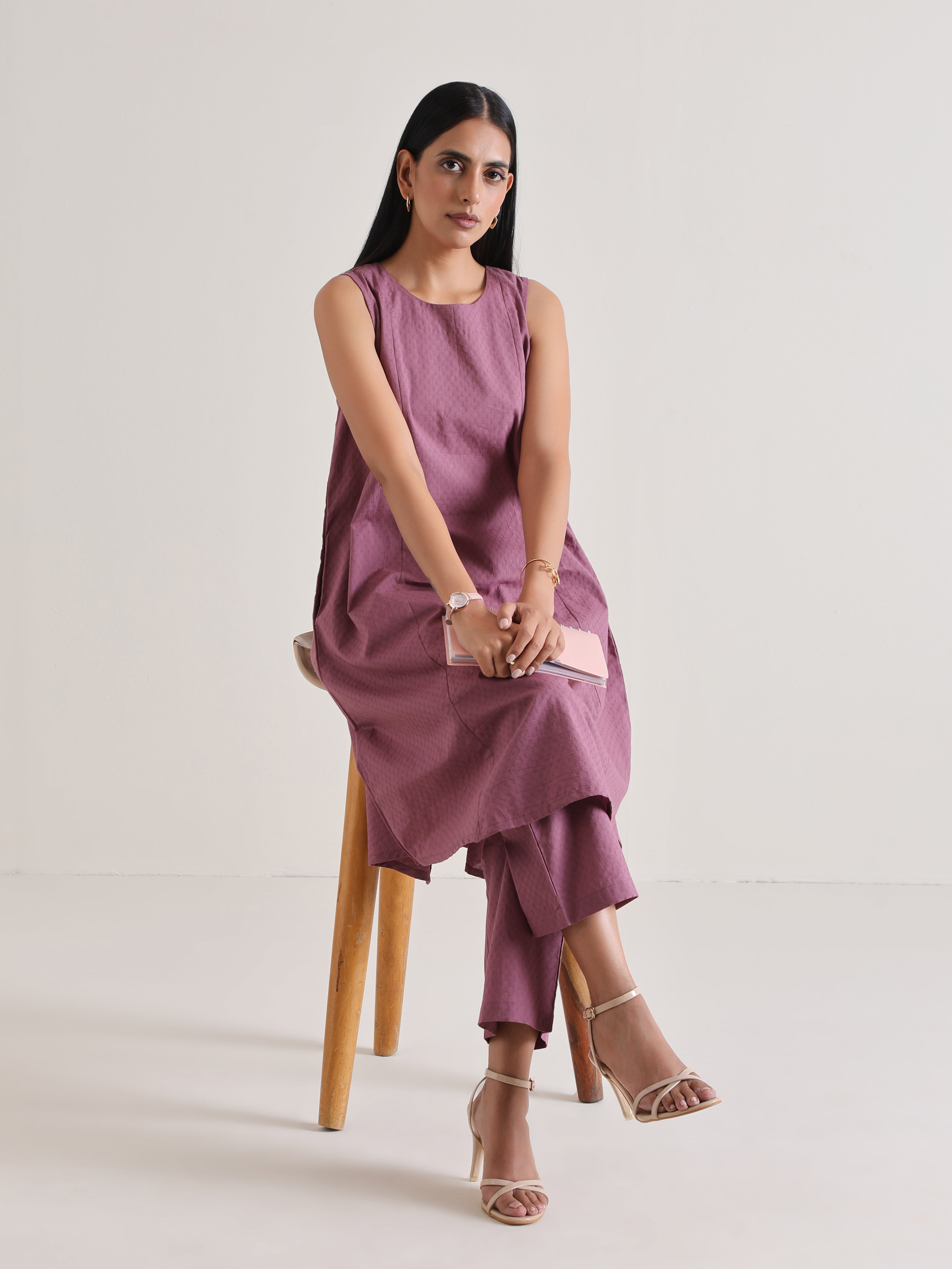 trueBrowns Orchid Panelled Co-ord Set