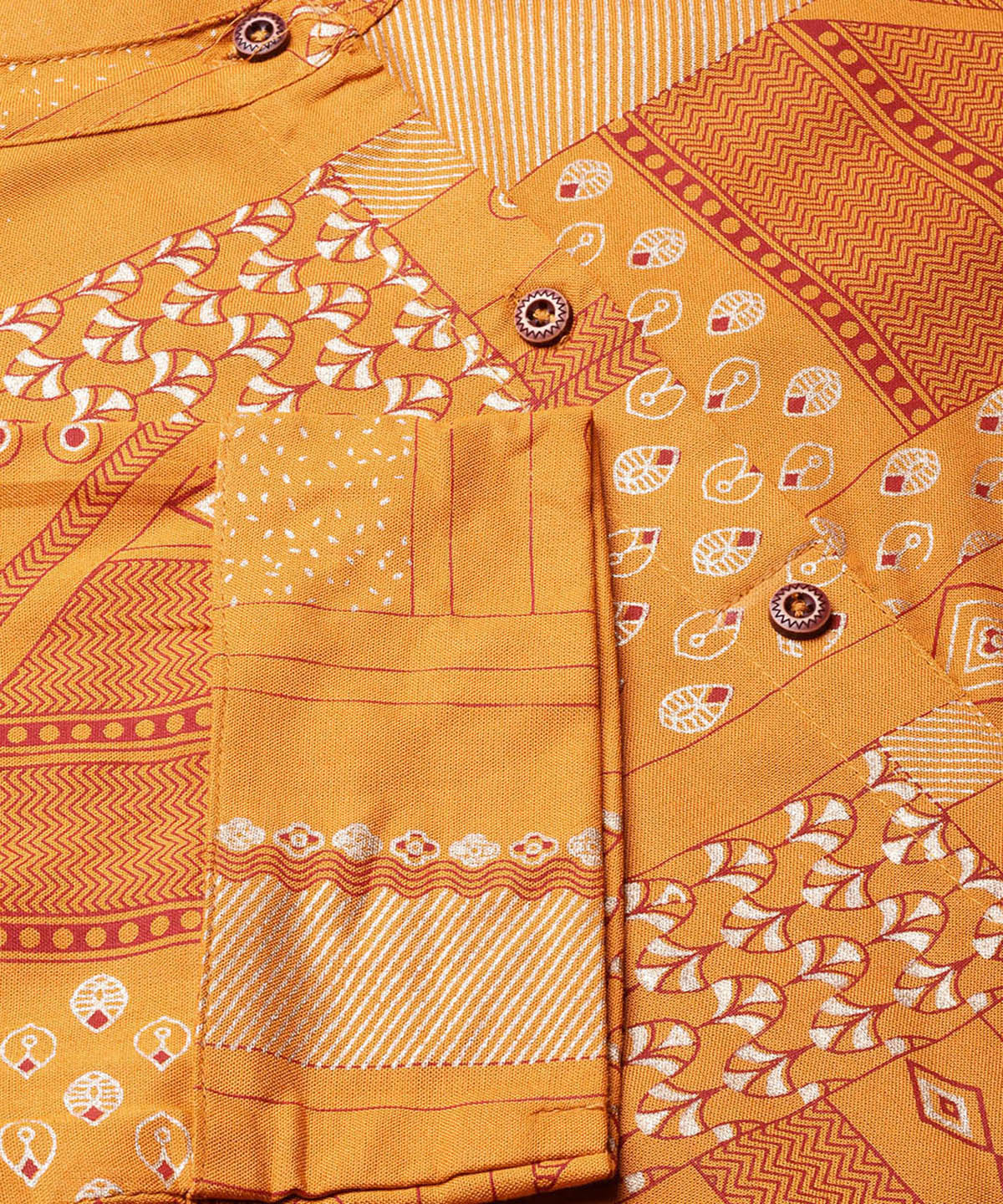 Juniper Womens Mustard Rayon Geometric Foil Printed Handkerchief Dress