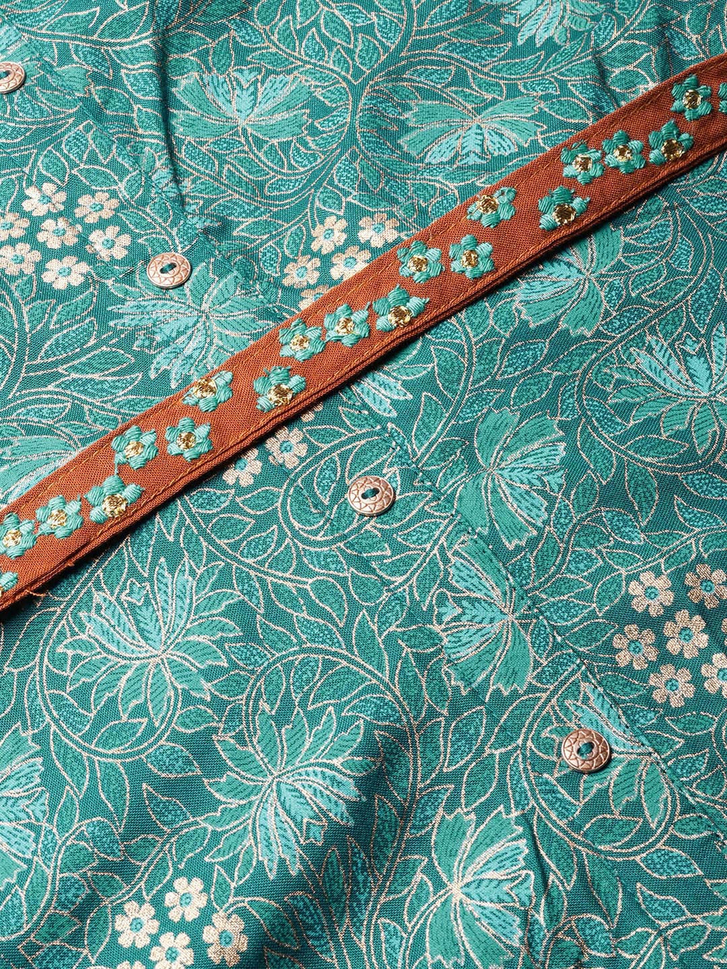 Juniper Women Teal Rayon Printed Asymmetric Dress