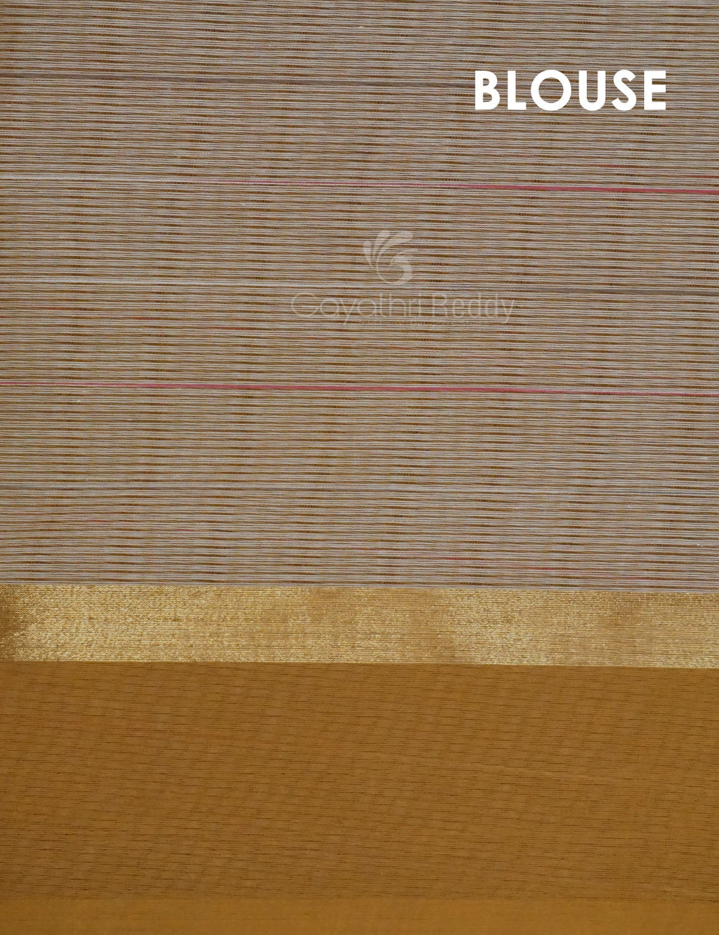 Dual Shade of Milk White And Light Brown Pure Mangalgiri Cotton By Gayathri Reddy Designer Studio
