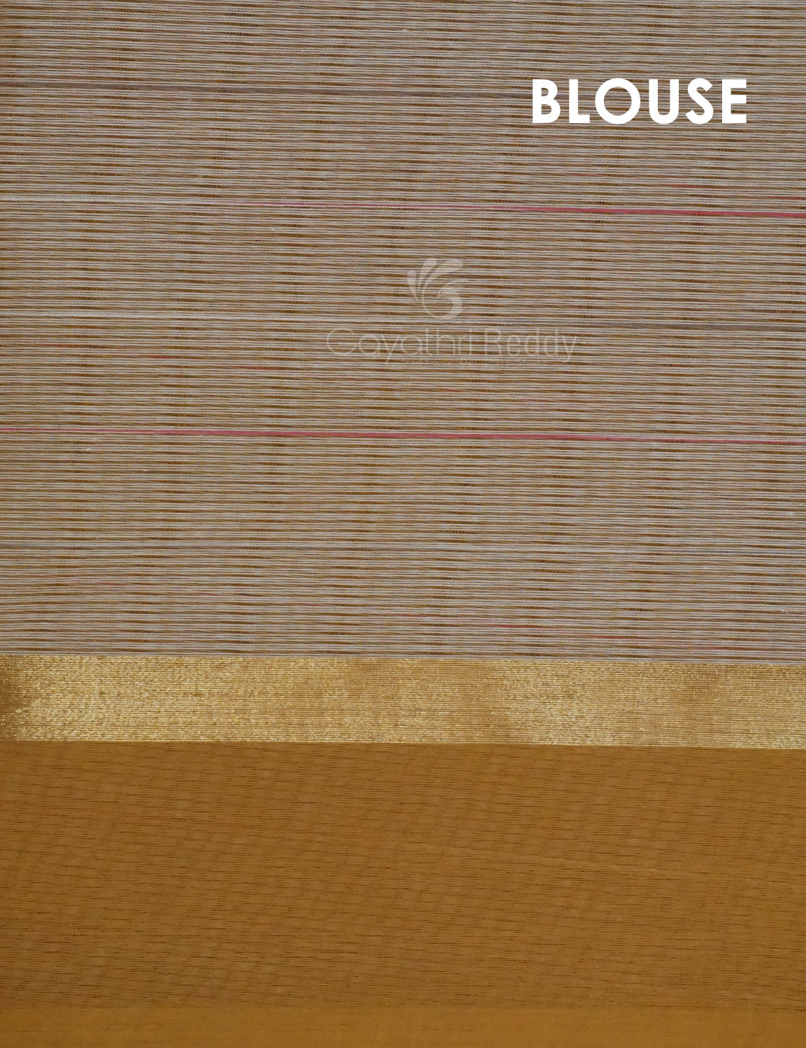 Dual Shade of Milk White And Light Brown Pure Mangalgiri Cotton By Gayathri Reddy Designer Studio