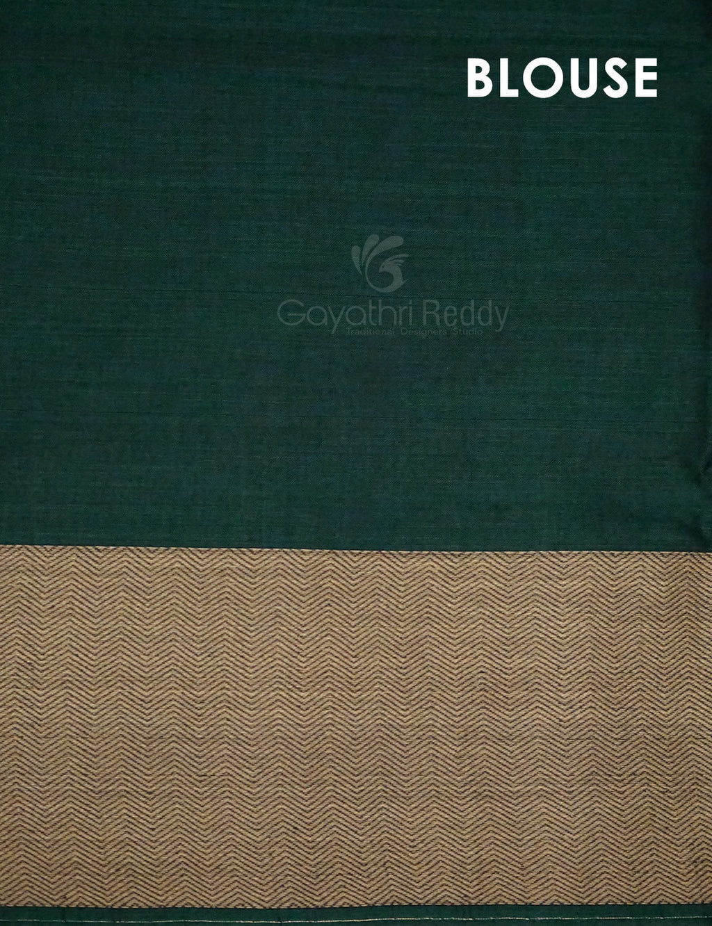 Kalanetha Bottle Green Pure Narayanpet Cotton Saree By Gayathri Reddy Designer Studio