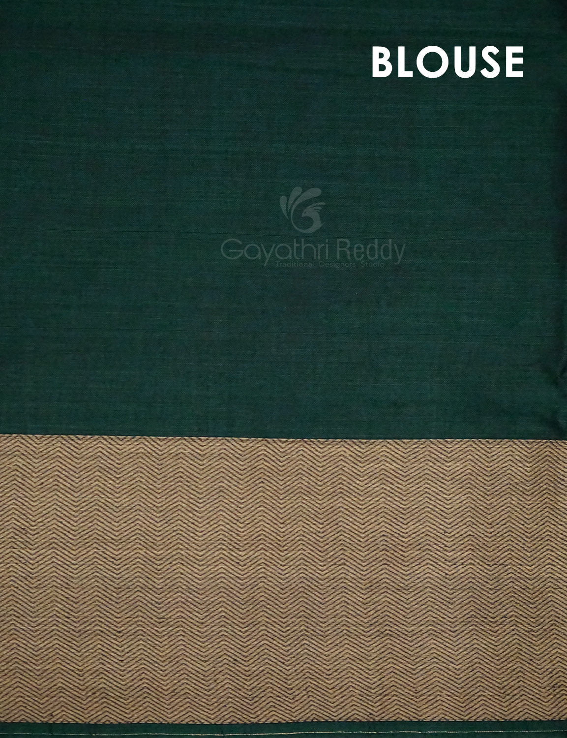 Kalanetha Bottle Green Pure Narayanpet Cotton Saree By Gayathri Reddy Designer Studio