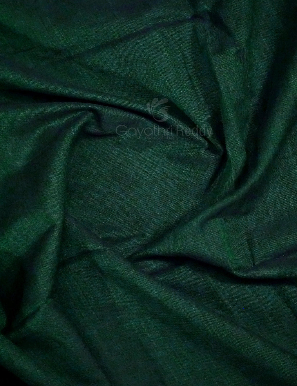 Kalanetha Bottle Green Pure Narayanpet Cotton Saree By Gayathri Reddy Designer Studio
