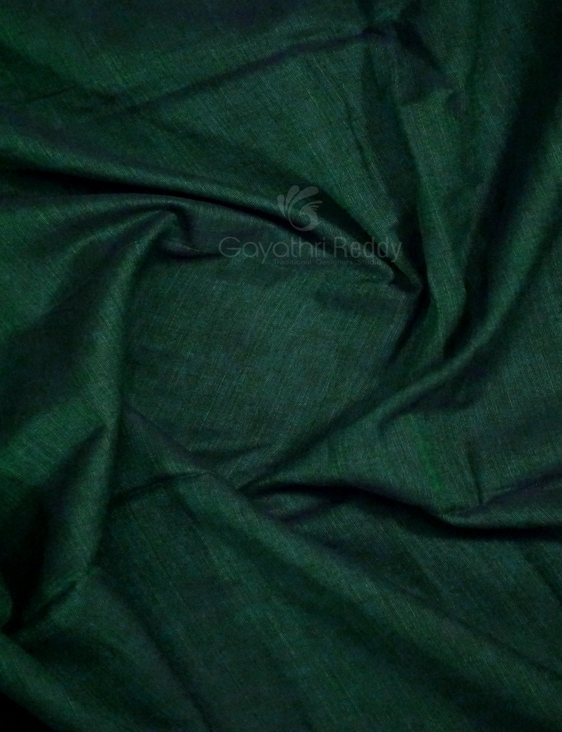 Kalanetha Bottle Green Pure Narayanpet Cotton Saree By Gayathri Reddy Designer Studio
