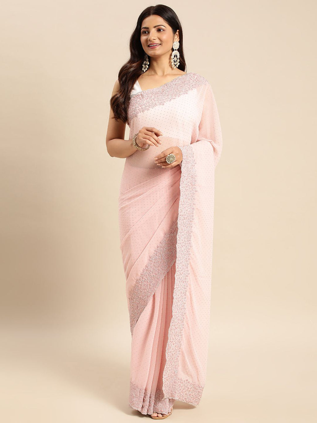 kasee Embellished Beads and Stones Saree
