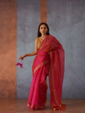 Tikhi Imli Zari Organza Heavy Work Saree