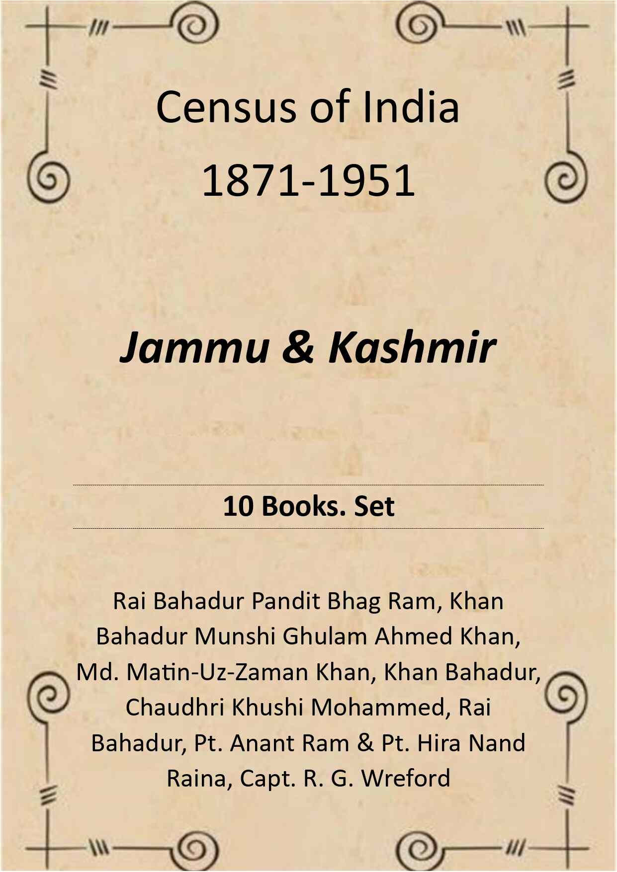 Census of India 1871-1951: Jammu & Kashmir - Gyan Books