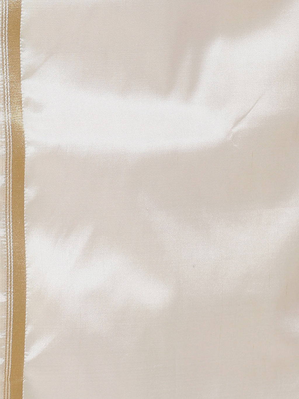 Sethukrishna Men Cream Solid Double Layer Readymade Dhoti With Pocket