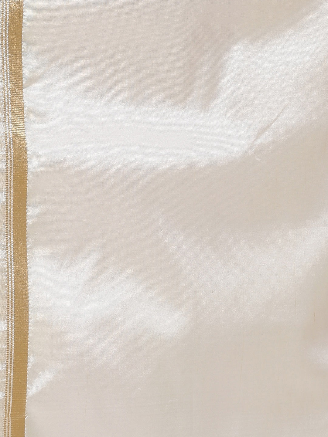 Sethukrishna Men Cream Solid Double Layer Readymade Dhoti With Pocket