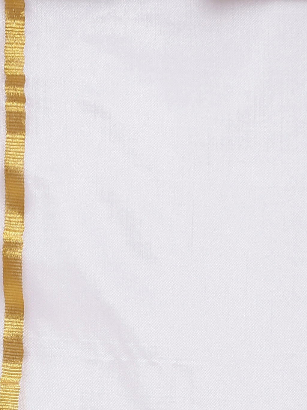 Sethukrishna Men White Solid Double Layer Readymade Dhoti With Pocket