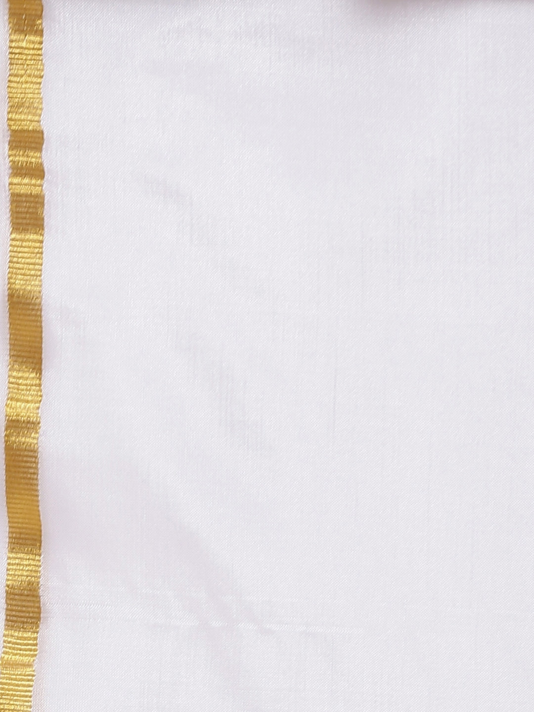 Sethukrishna Men White Solid Double Layer Readymade Dhoti With Pocket