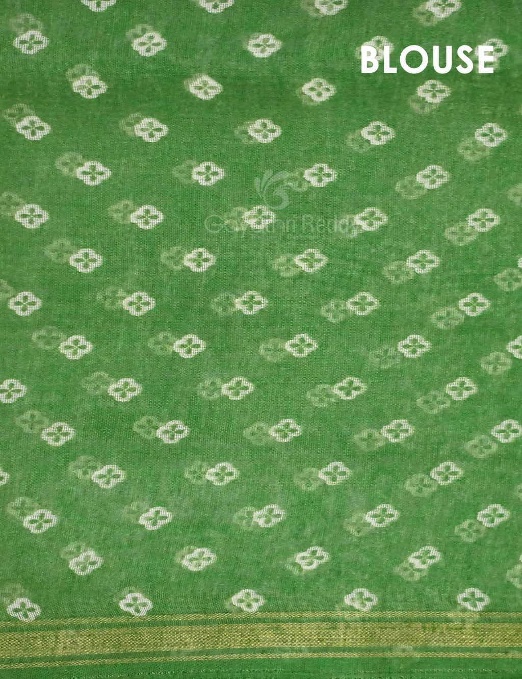 Shades of Parrot Green Colour Floral Design Semi Chanderi Saree By Gayathri Reddy Designer Studio