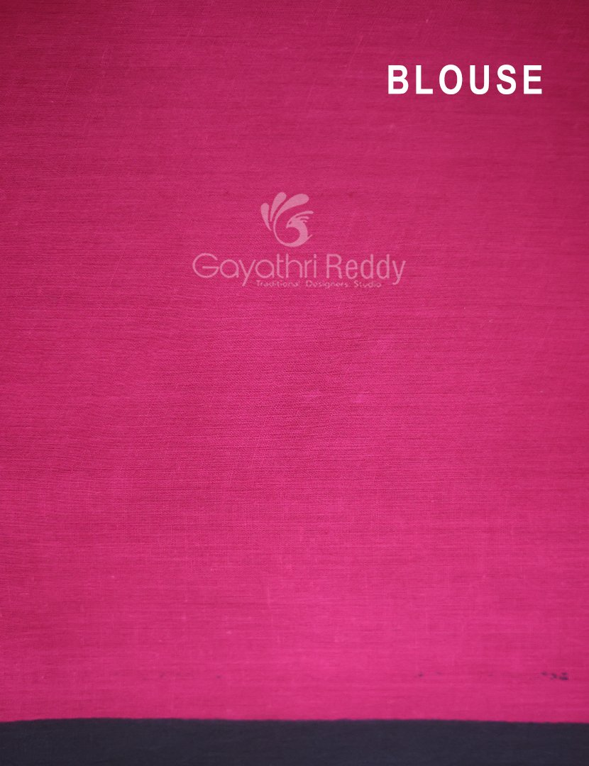Block Print Black Coloured Mulmul Cotton Saree By Gayathri Reddy Designer Studio