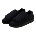 Silverts Slippers - Black, Size 7 / 2X-Wide