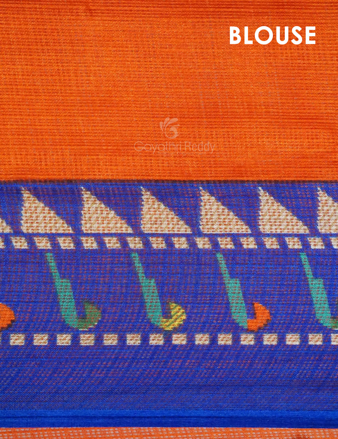 Dark Orange Colour With All Over Buttes Semi Silk Kota Saree By Gayathri Reddy Designer Studio