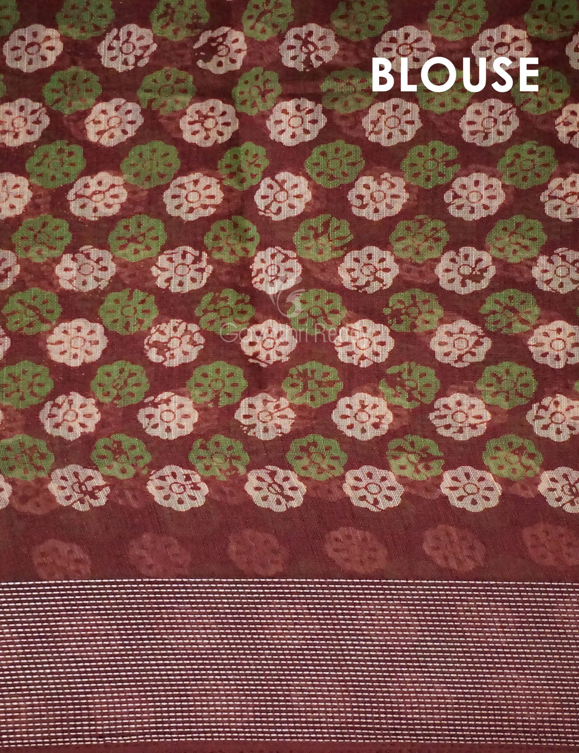 Brown Colour With Motif Design Semi Chanderi Saree By Gayathri Reddy Designer Studio
