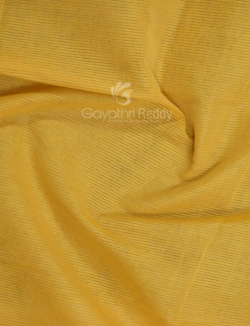 Shades of Yellowish Pure Mangalgiri Cotton By Gayathri Reddy Designer Studio
