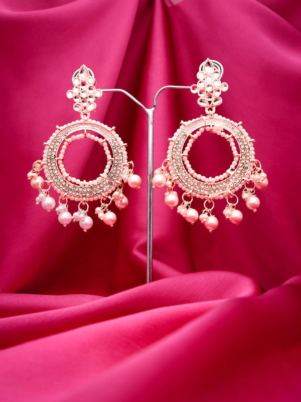 Tehzeeb Creations Gold Drop & Danglers Earring For Women & Girls Diamond, Pearl Brass Drops & Danglers