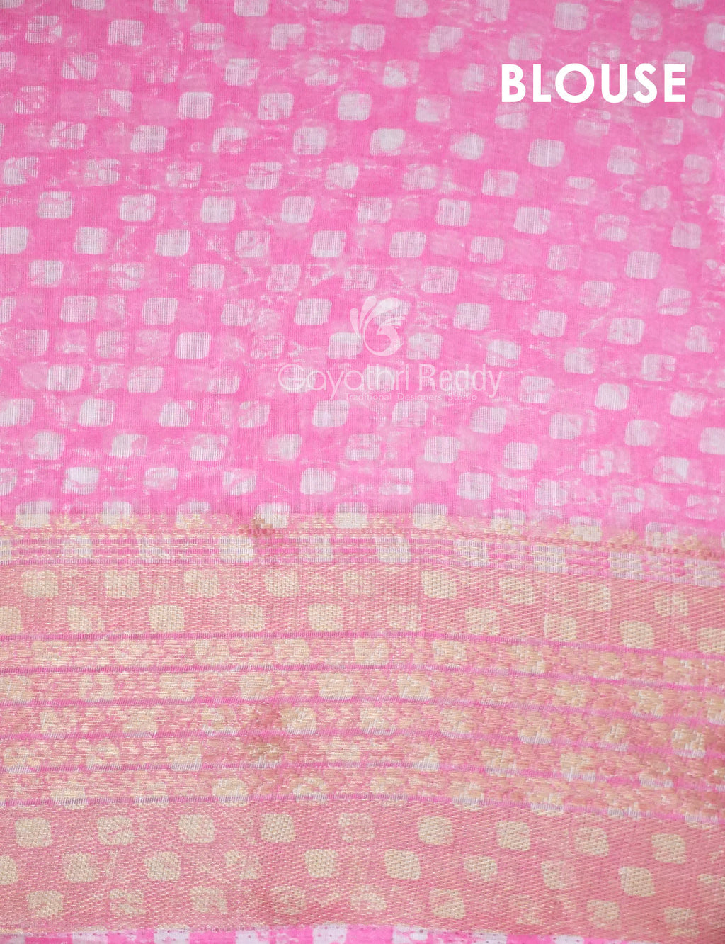 Shades of Baby Pink with Floral Design Semi Chanderi Saree By Gayathri Reddy Designer Studio
