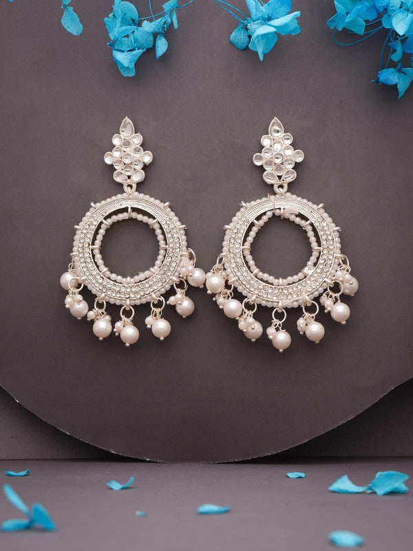 Tehzeeb Creations Gold Drop & Danglers Earring For Women & Girls Diamond, Pearl Brass Drops & Danglers