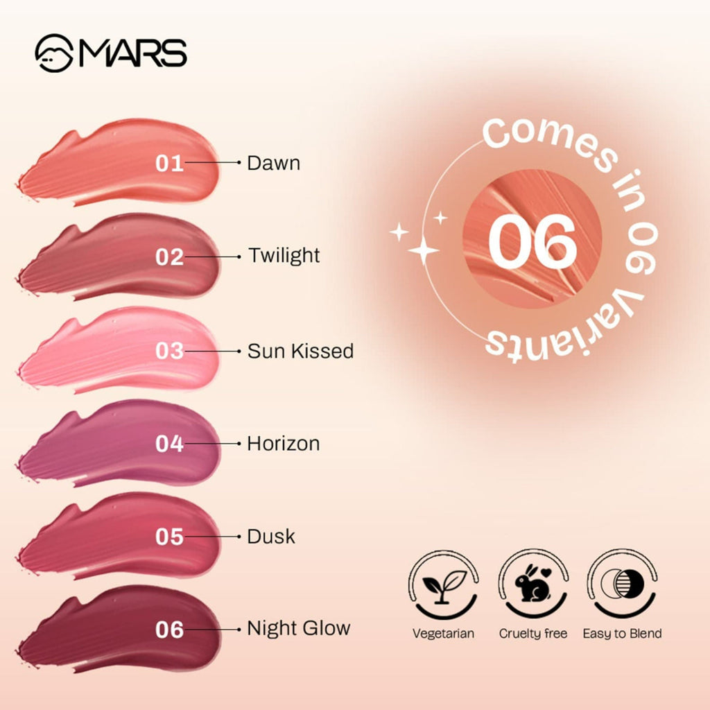 MARS Cosmetics Liquid Blush Hour Dewy-Matte Finish - 01 Dawn