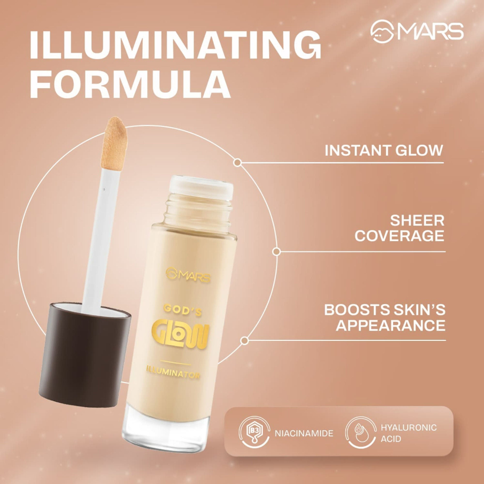 MARS Cosmetics God's Glow Illuminator - 08 - Chestnut