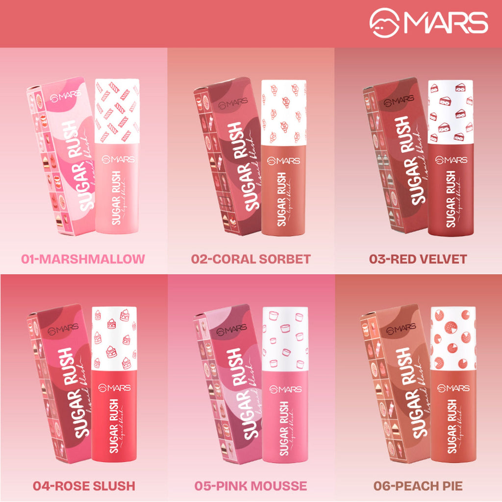 MARS Cosmetics Sugar Rush Liquid Blush - 06-Peach Pie