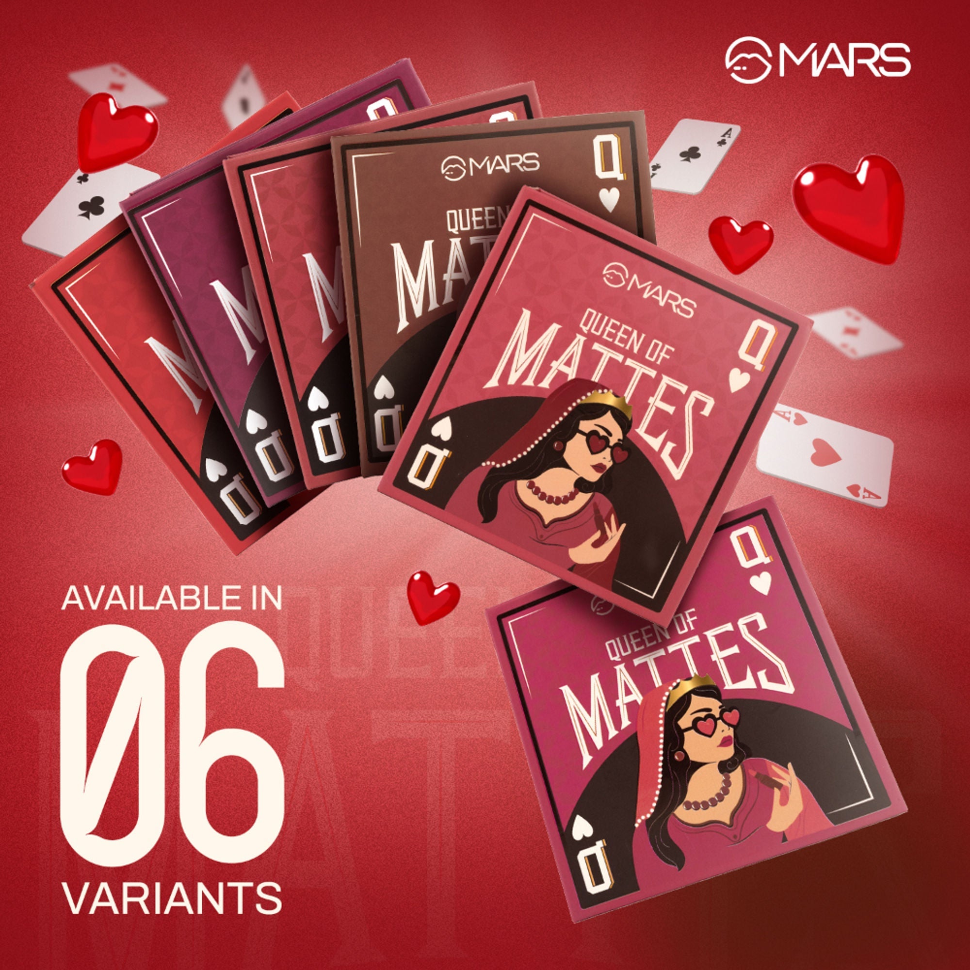 MARS Cosmetics Queen Of Mattes Reds & Maroons Liquid Lipsticks - Reds Maroons