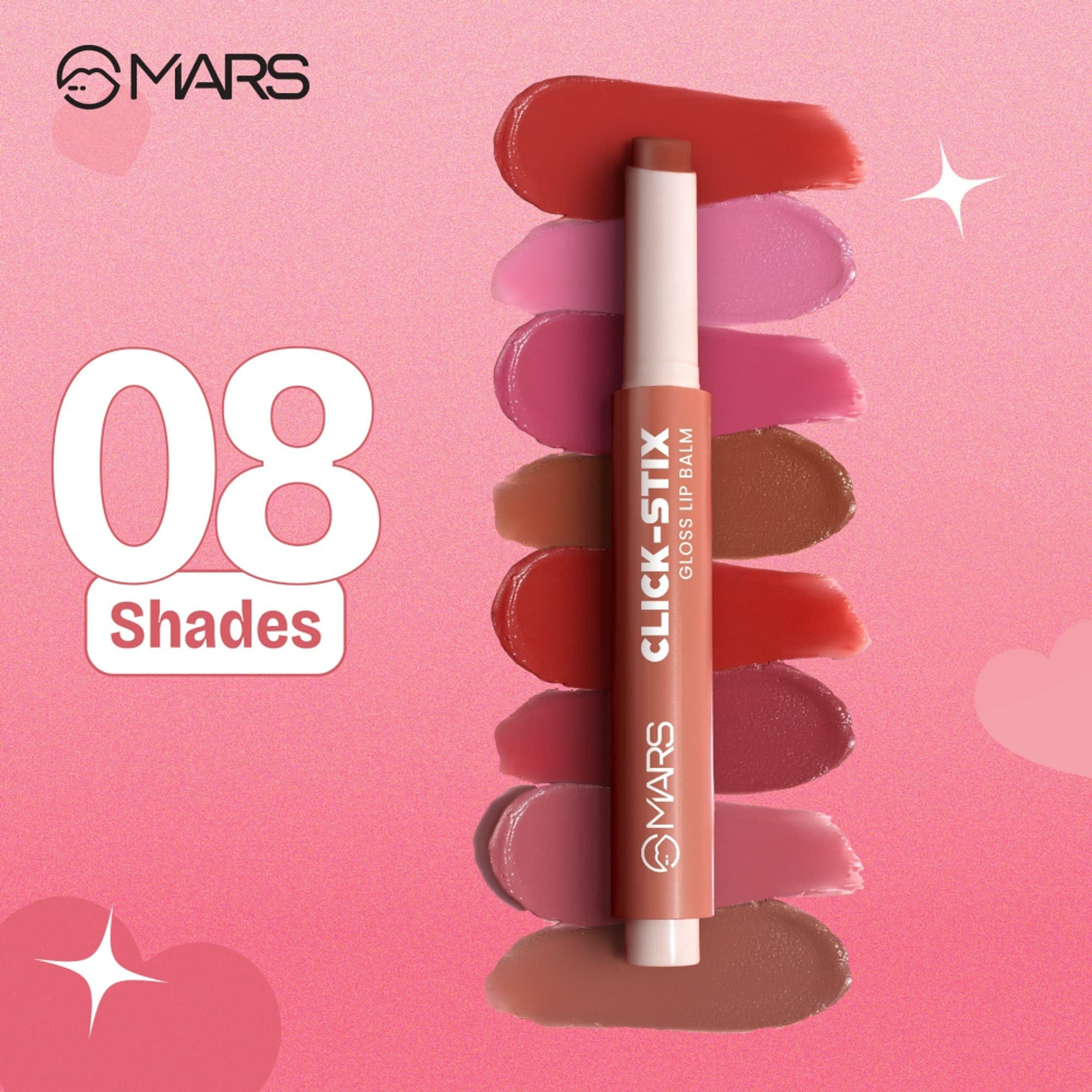 MARS Cosmetics Click Stix Gloss Lip Balm - 05-cinnamon Swirl