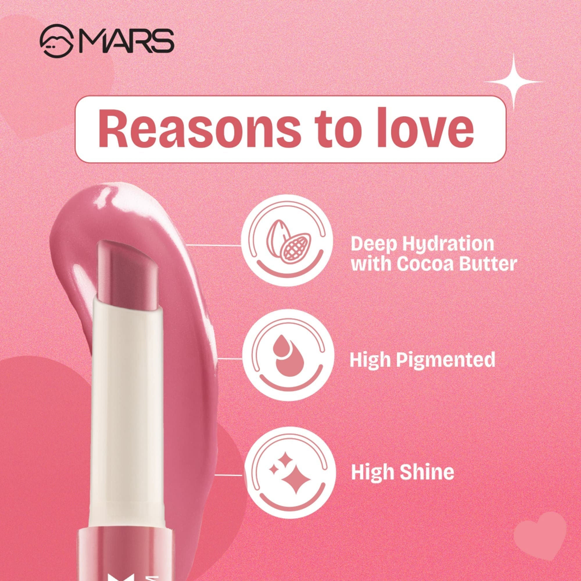 MARS Cosmetics Click Stix Gloss Lip Balm - 06-rose Duck
