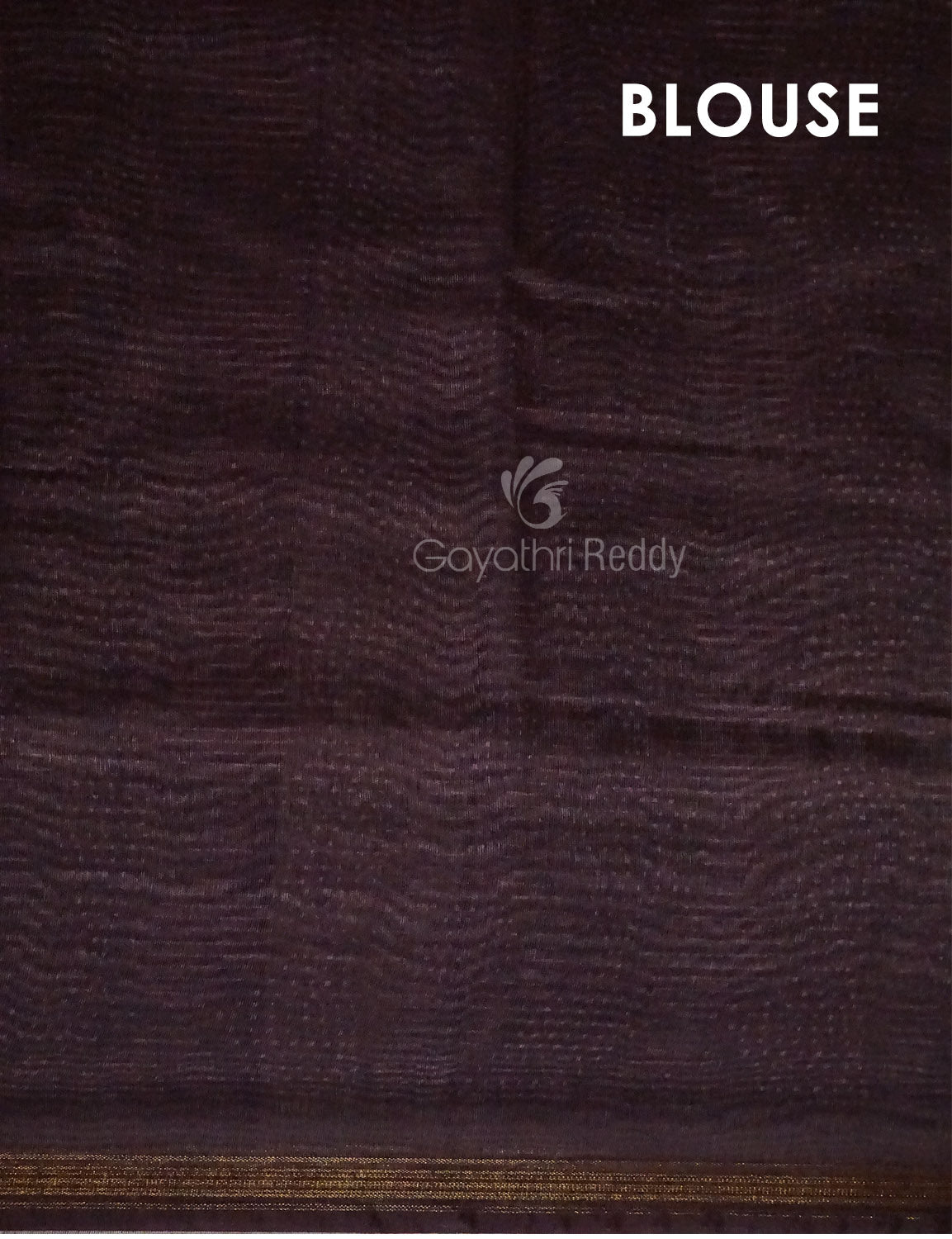 Dark Wine Geometrical Design Semi Chanderi Saree By Gayathri Reddy Designer Studio
