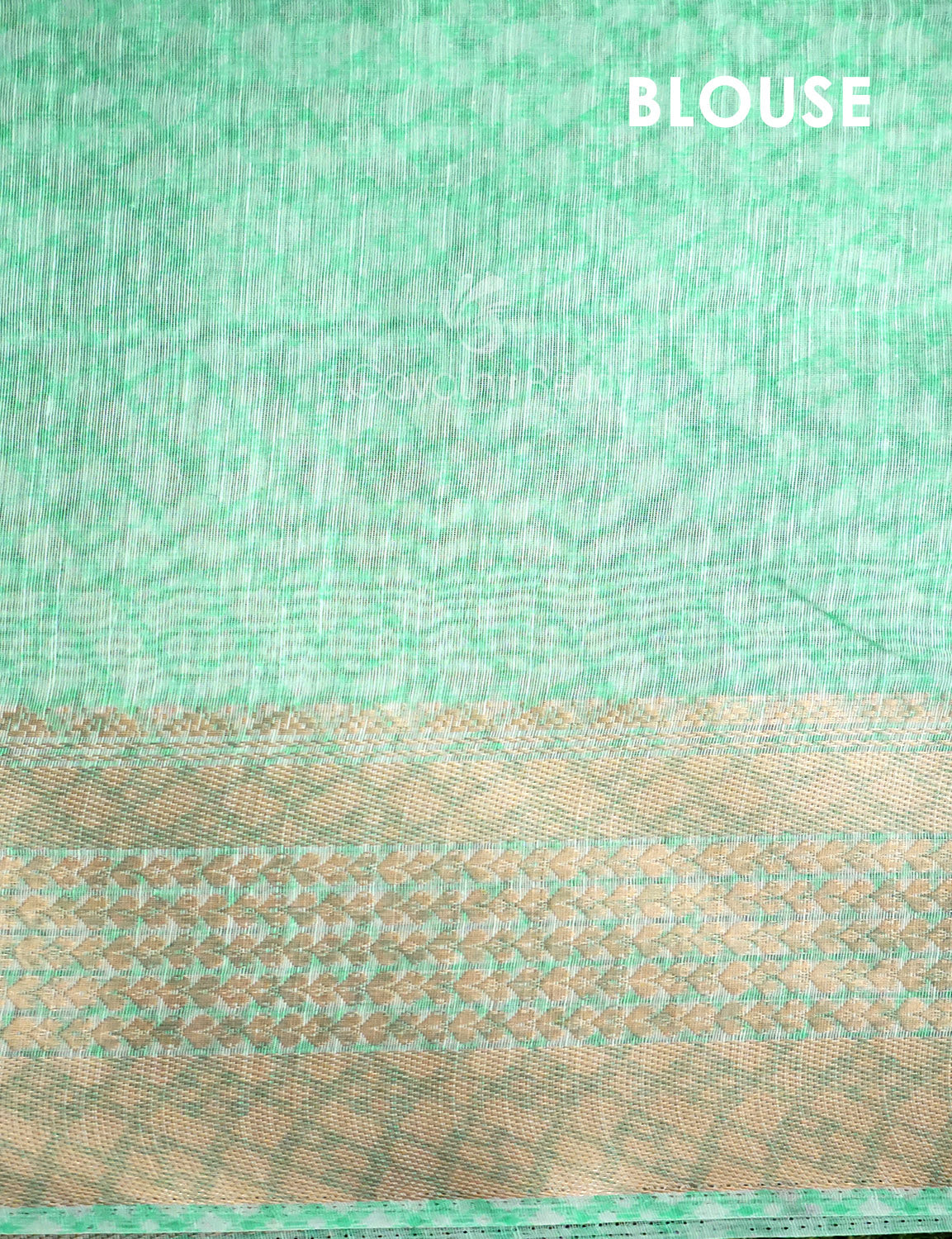 Shades of Mint Green Colour Printed Semi Chanderi Saree By Gayathri Reddy Designer Studio