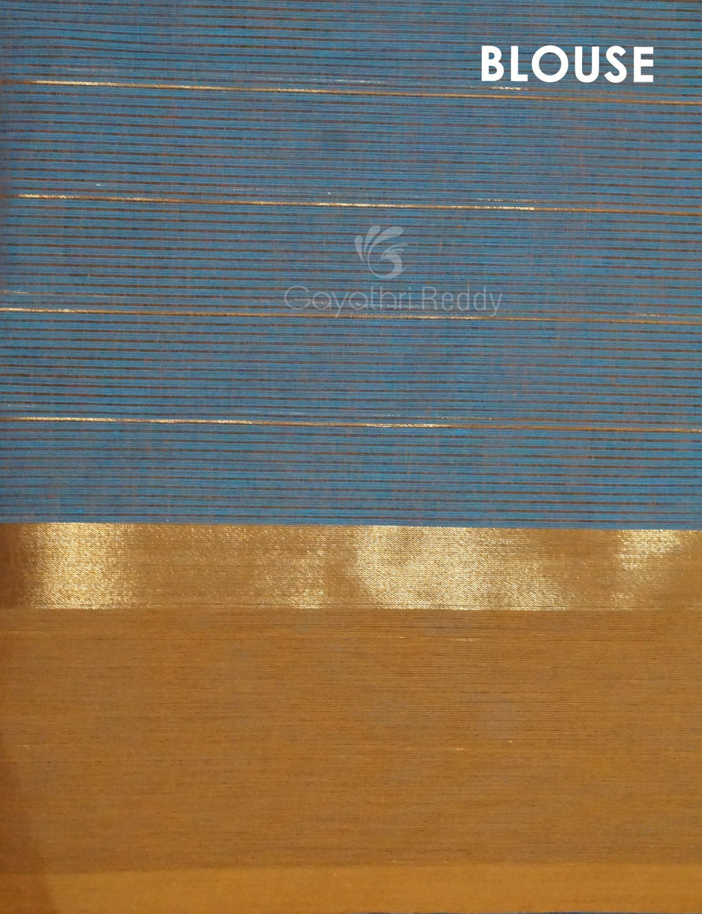 Dual Shade of Sky Blue And Grey Pure Mangalgiri Cotton By Gayathri Reddy Designer Studio
