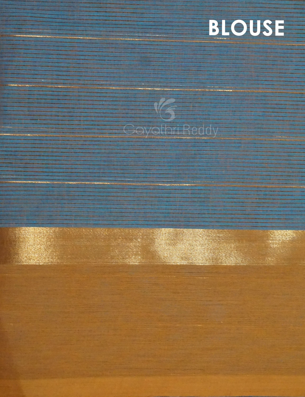 Dual Shade of Sky Blue And Grey Pure Mangalgiri Cotton By Gayathri Reddy Designer Studio