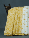 Shades of Cream And Dry Mehendi Colour With Patli Pallu Design Pure Kota Cotton Saree By Gayathri Reddy Designer Studio