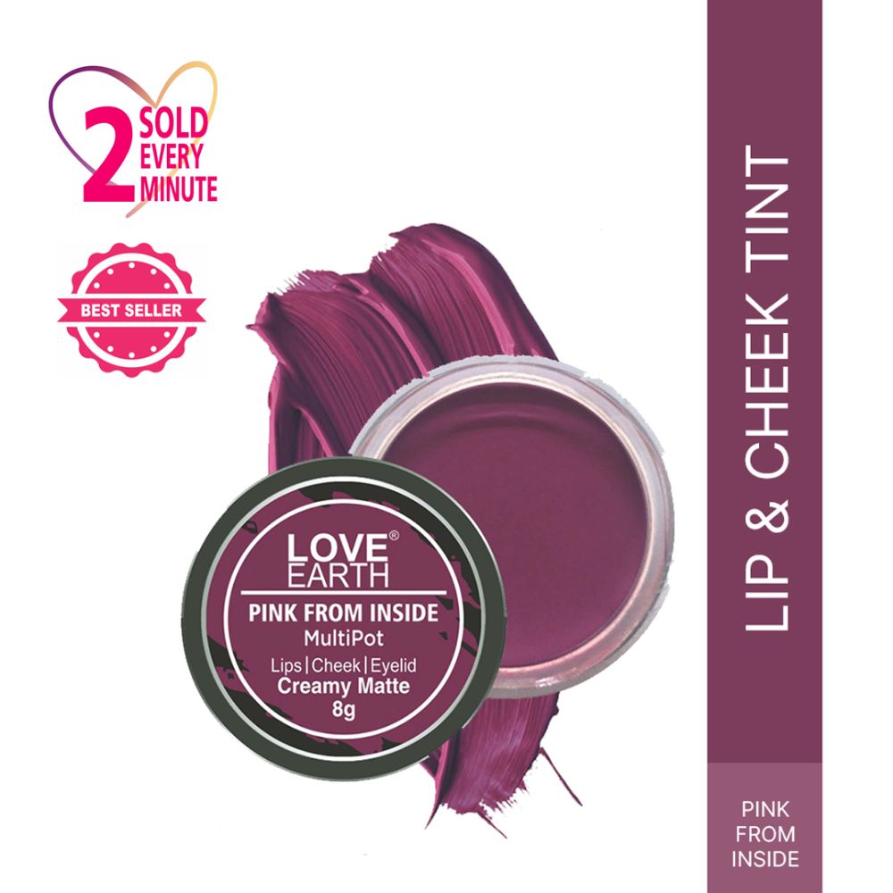Love Earth Lip Tint & Cheek Tint Multipot - Pink From Inside