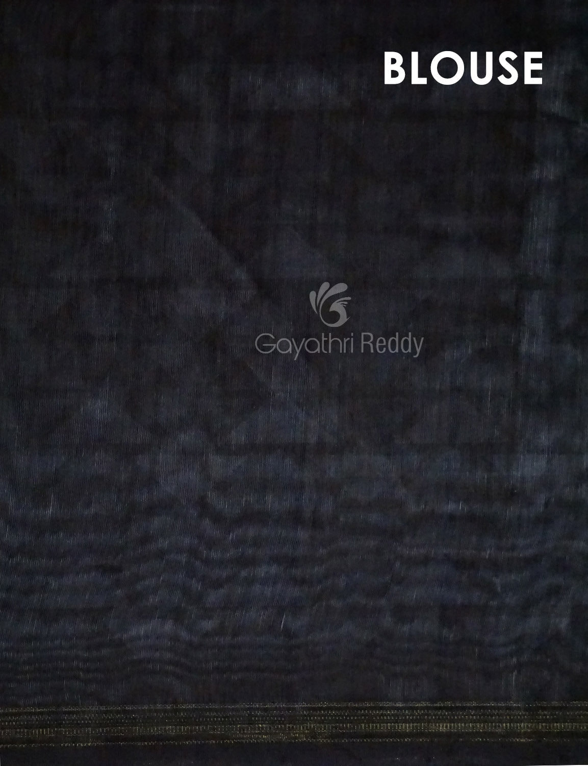 Slate Black Colour Leheriya Design Semi Chanderi Saree By Gayathri Reddy Designer Studio