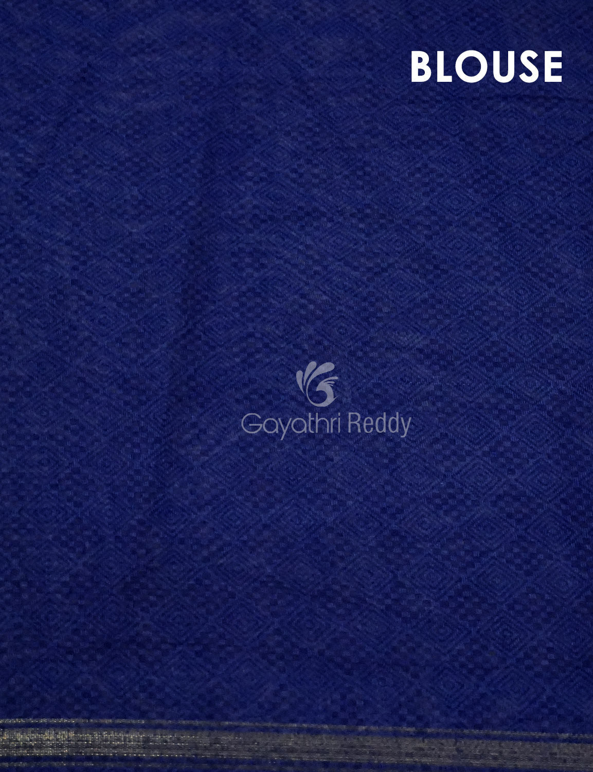Light Orange And Ink Blue Colour Printed Semi Chanderi Saree By Gayathri Reddy Designer Studio