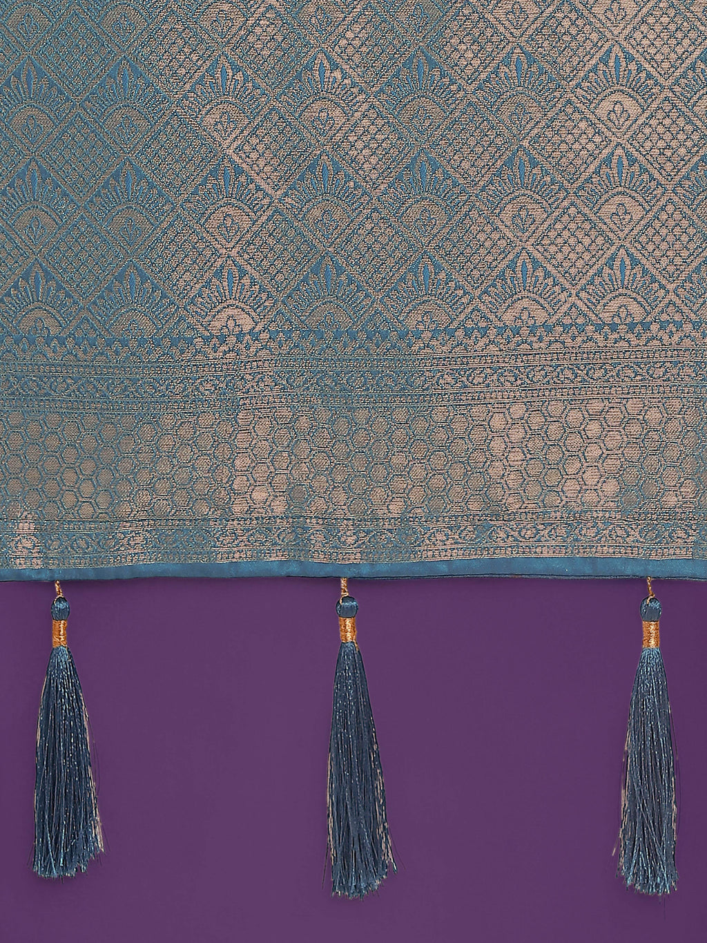 Monjolika Fashion Flattering Cyan blue Banarasi Satin Silk Zari Weaving Work Designer Saree