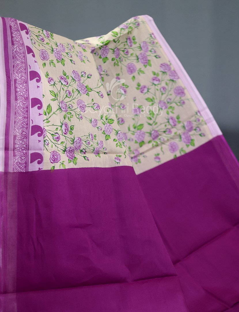 Block Print Baby Lime Yellow Coloured Mulmul Cotton Saree By Gayathri Reddy Designer Studio