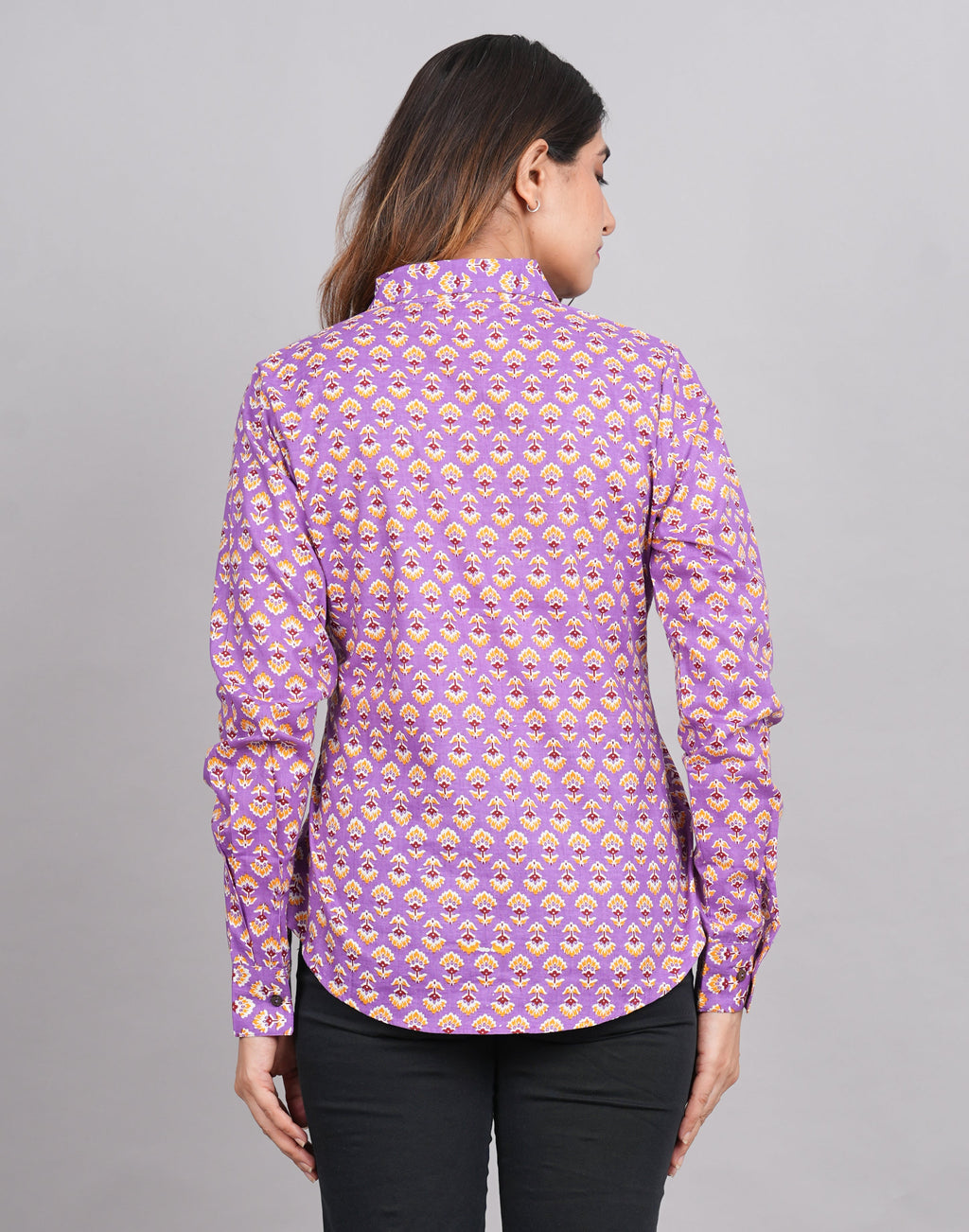 House of RP Women's Pink Cotton Floral Printed Casual Shirt