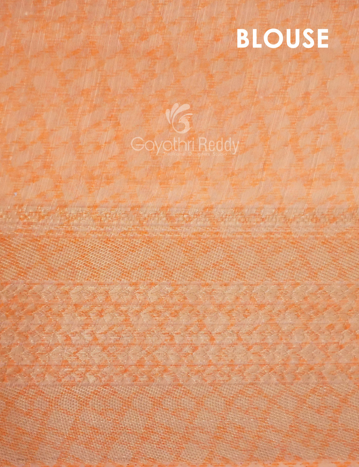 Shades of Orange Colour Printed Semi Chanderi Saree By Gayathri Reddy Designer Studio