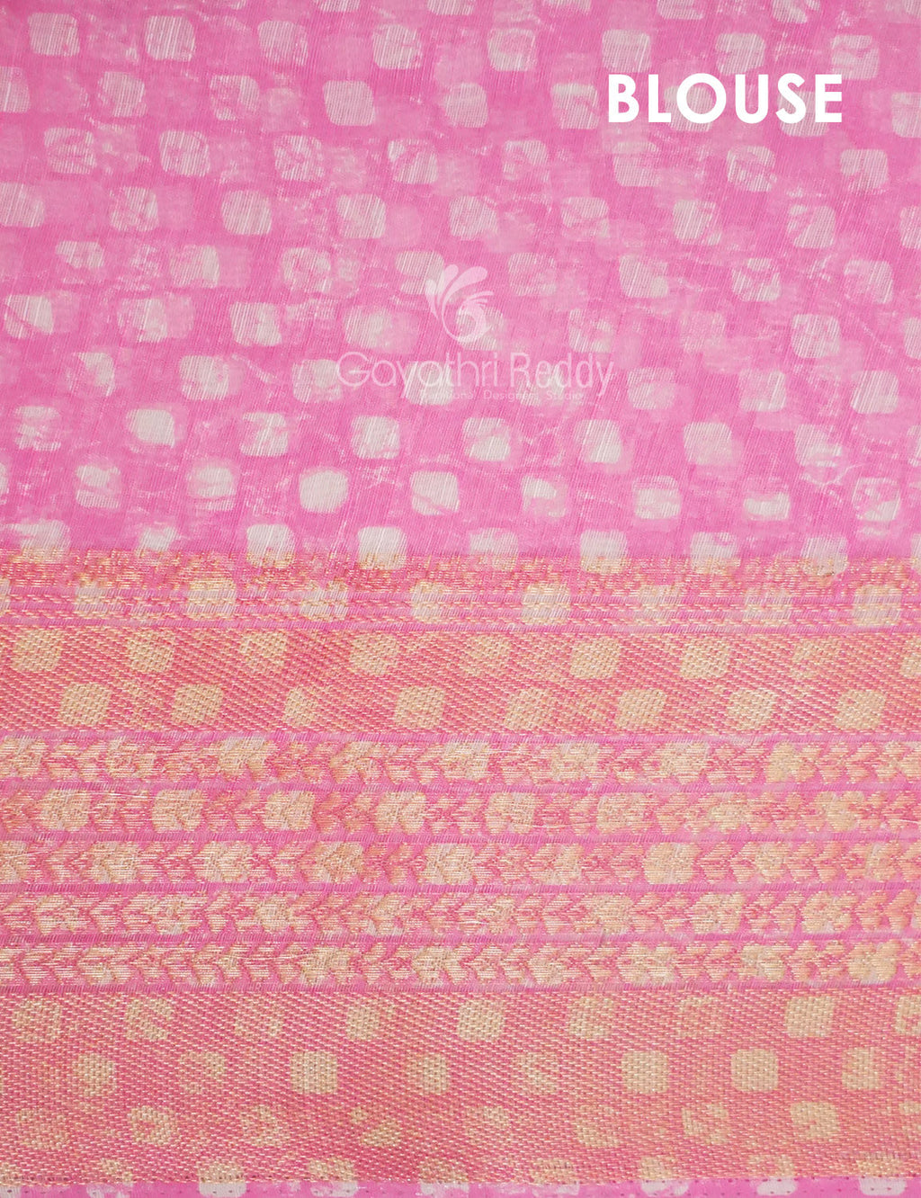 Shades of Baby Pink Colour Printed Semi Chanderi Saree By Gayathri Reddy Designer Studio