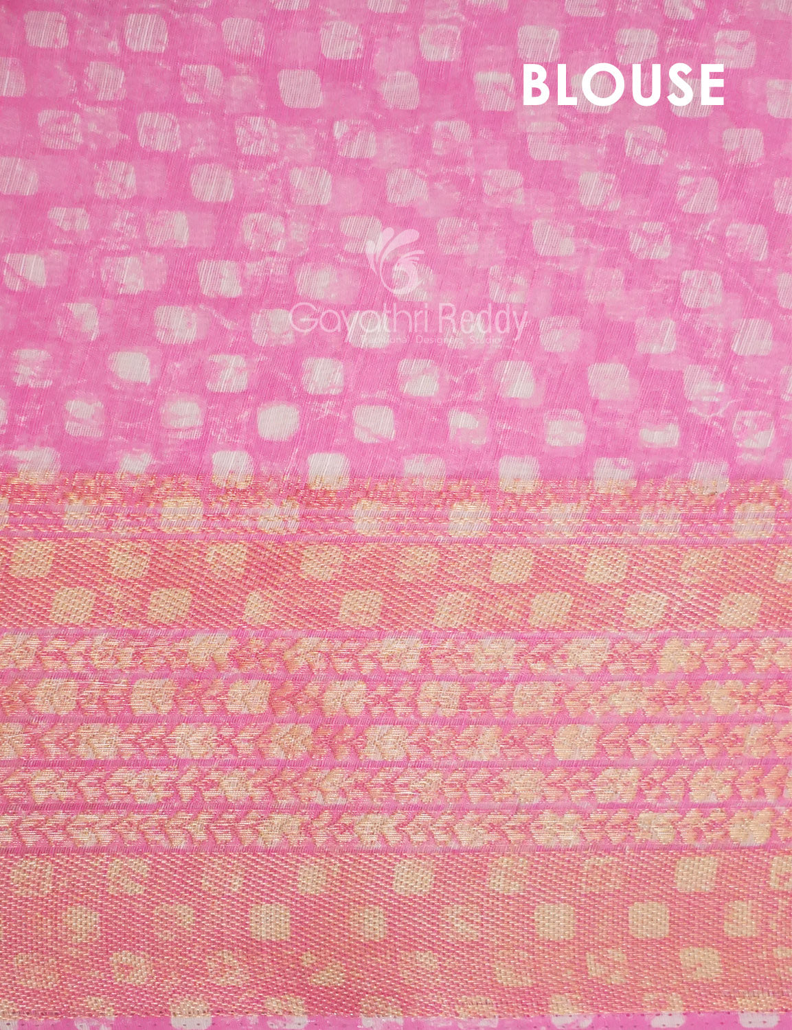 Shades of Baby Pink Colour Printed Semi Chanderi Saree By Gayathri Reddy Designer Studio
