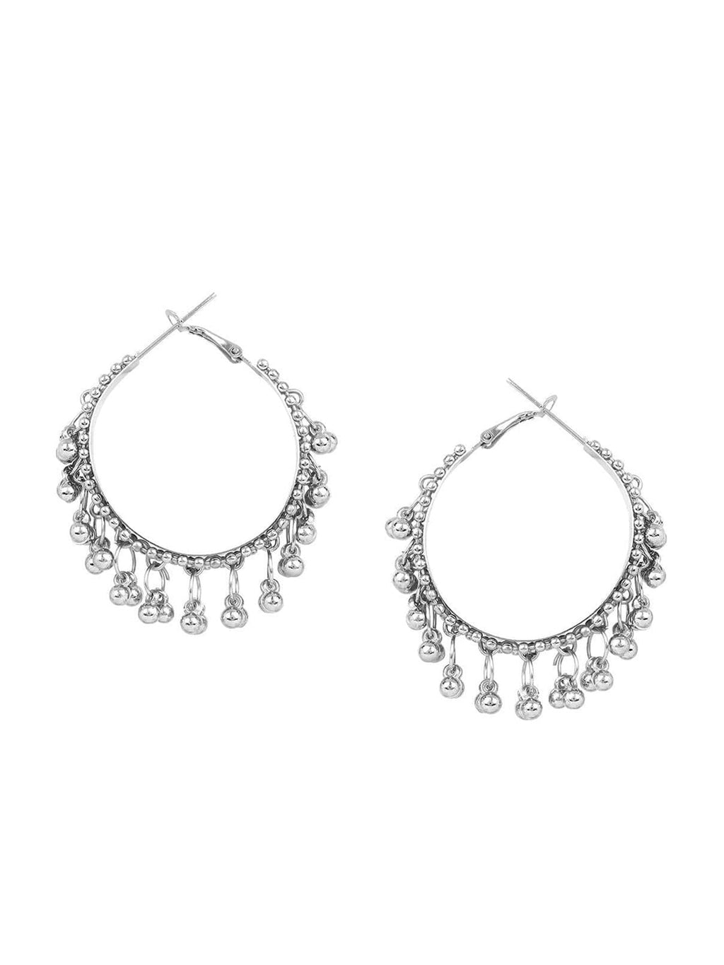 Cardinal Oxidized Silver-Toned Long Jewellery Set