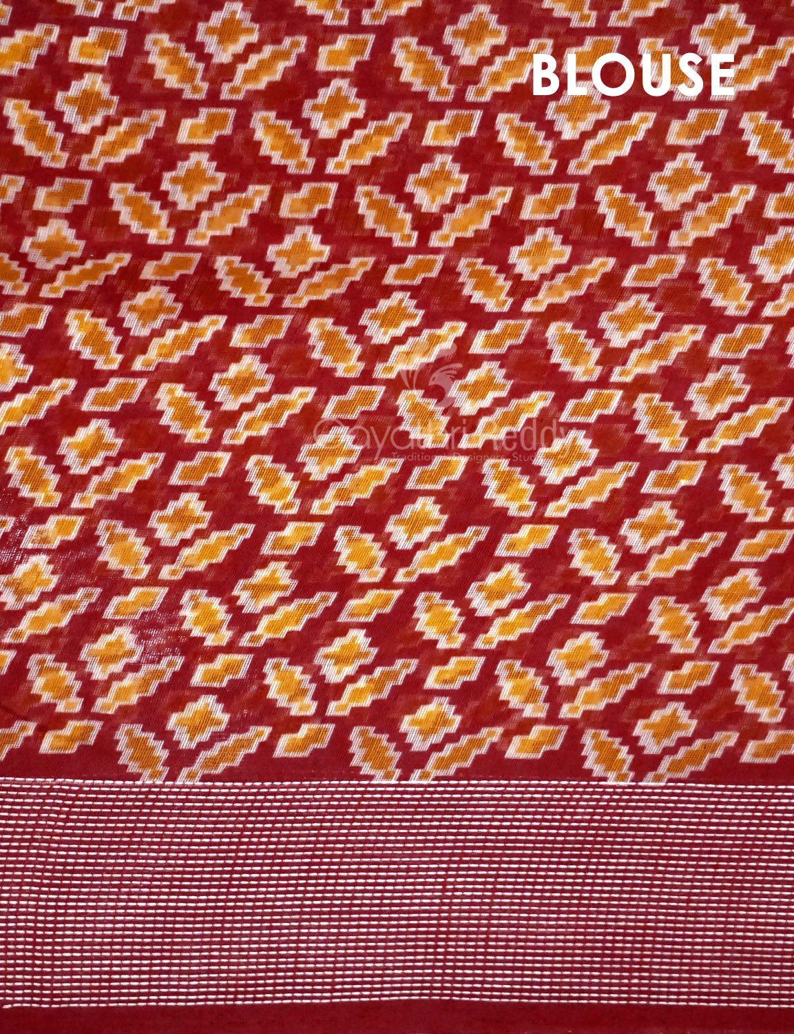 Shades of Brown Colour Patola Print Semi Chanderi Saree By Gayathri Reddy Designer Studio