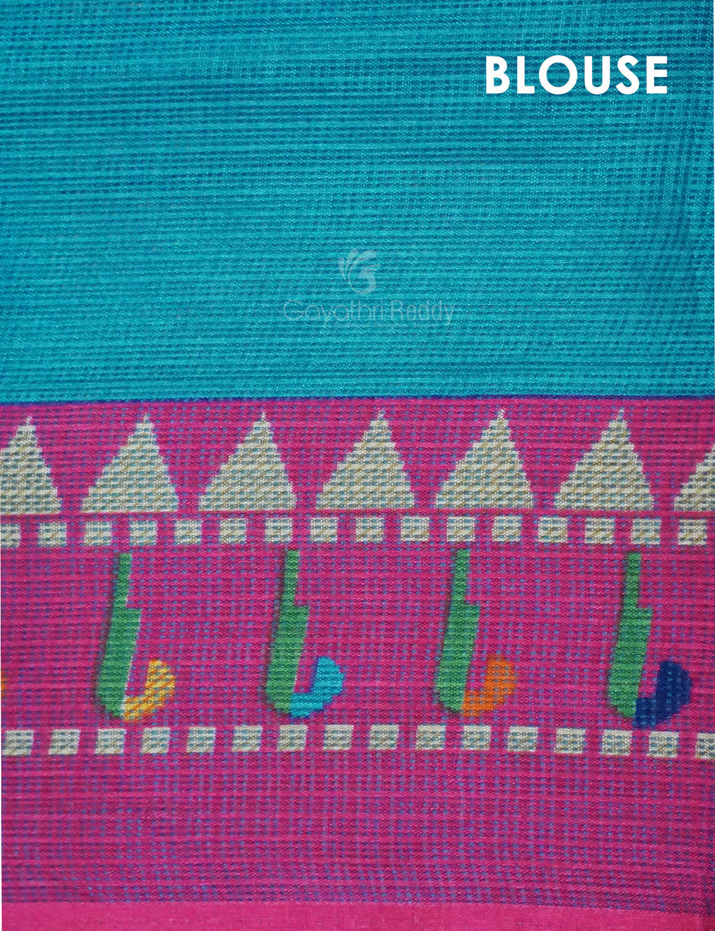 Rama Blue Colour With All Over Buttes Semi Silk Kota Saree By Gayathri Reddy Designer Studio